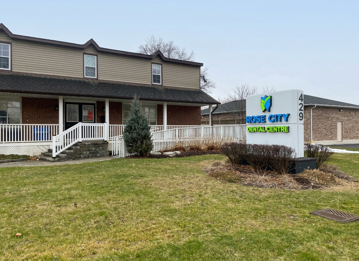 Rose City Dental Centre exterior and sign